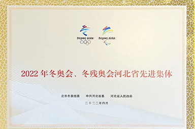 喜报||精准24码荣获“北京2022年冬奥会、冬残奥会河北省先进集体”称号